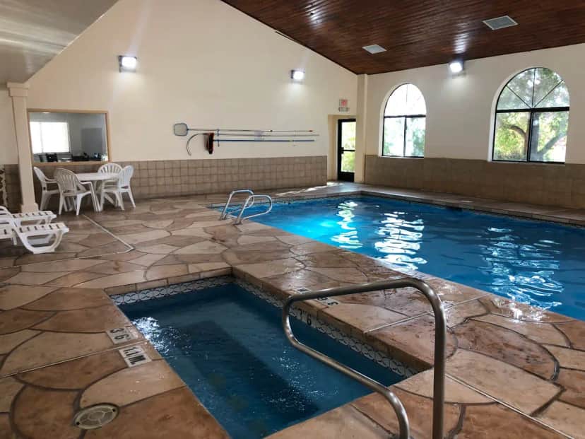 Shared indoor hot tub at Quality Inn & Suites Albuquerque North Near Balloon Fiesta Park