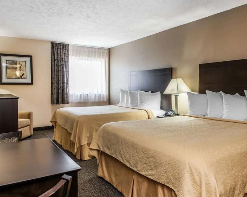 In-room hot tub at Quality Inn & Suites in Mattoon, IL