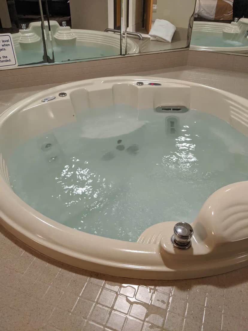 Private in-room jacuzzi at Quality Inn & Suites Quakertown