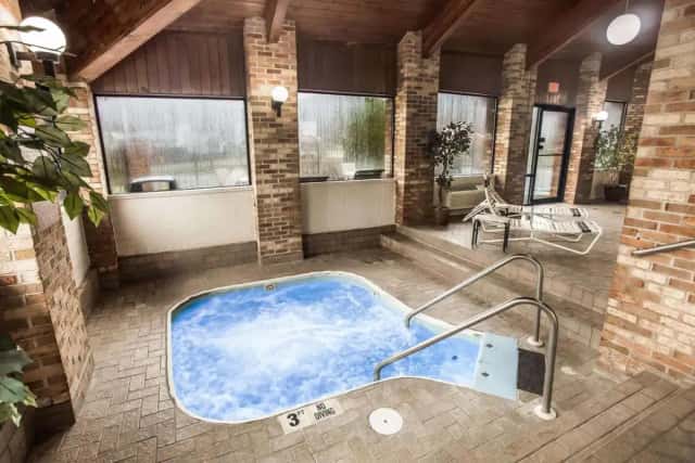 Private in-room hot tub at Quality Inn