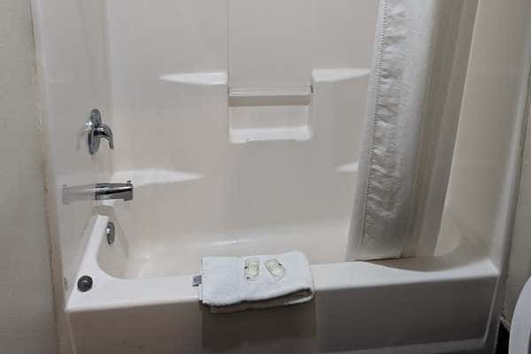 In-room hot tub at Quality Inn in Brownsville, TX