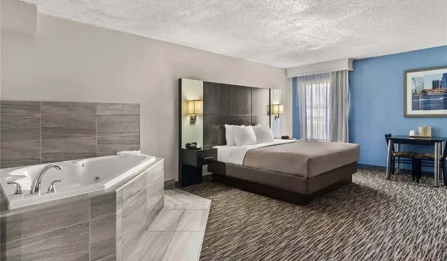 In-room hot tub at Quality Inn Jacksonville - Orange Park near Naval Air Station in Orange Park, FL