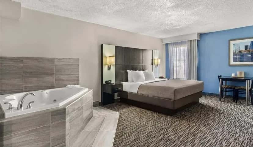 In-room hot tub at Quality Inn Jacksonville - Orange Park near Naval Air Station in Orange Park, FL