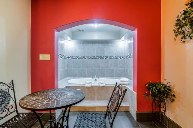 Private in-room hot tub