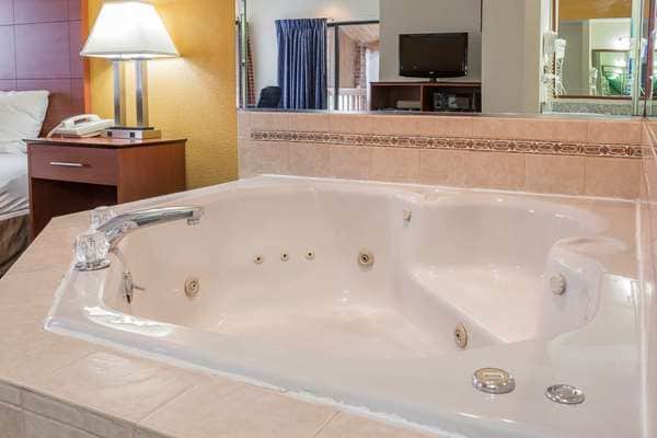 Private in-room jacuzzi tub at Quality Inn Sycamore - DeKalb