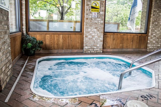 Shared indoor hot tub