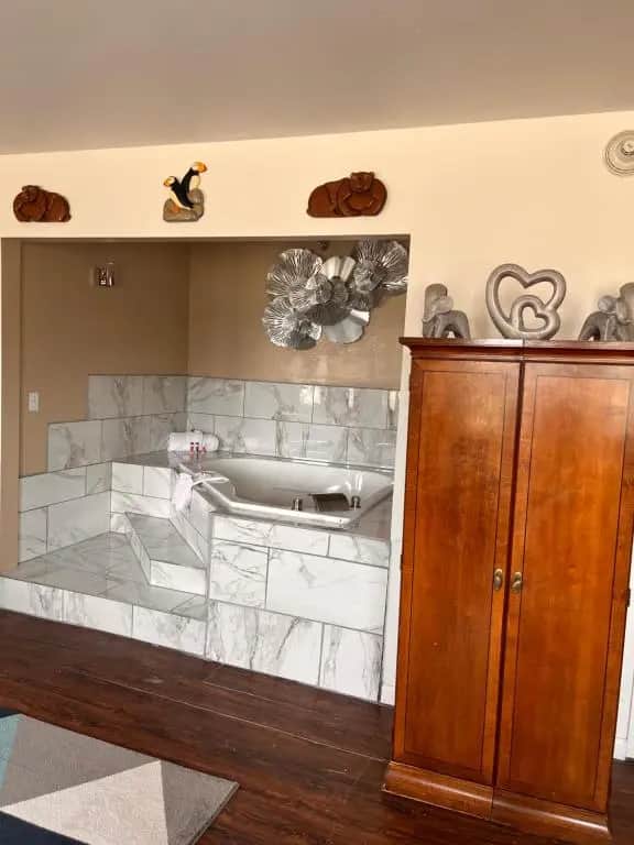 Private in-room jacuzzi tub in the King Studio Suite - Non-Smoking at Ramada by Wyndham Anchorage
