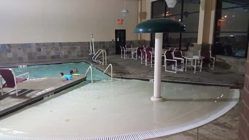 In-room hot tub at Ramada by Wyndham Bettendorf in Bettendorf, IA