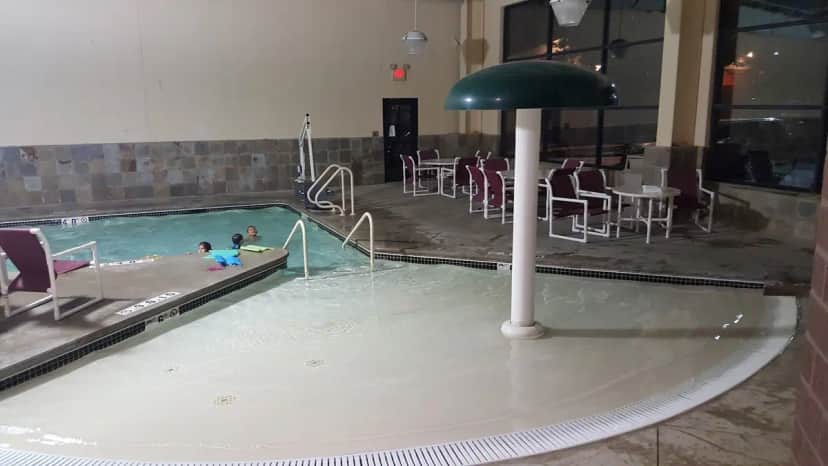 Shared indoor hot tub at Ramada by Wyndham Bettendorf