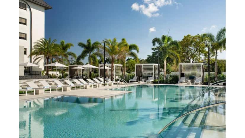 In-room hot tub at Renaissance Boca Raton Hotel in Boca Raton, FL