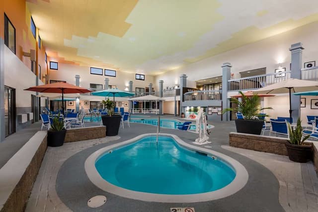 Shared indoor hot tub