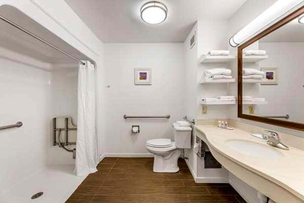 In-room jacuzzi tub at Richfield Inn in Richfield, OH