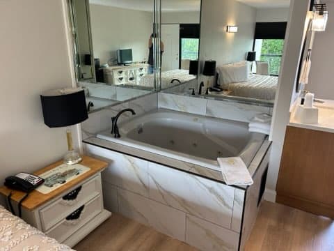 Private in-room hot tub