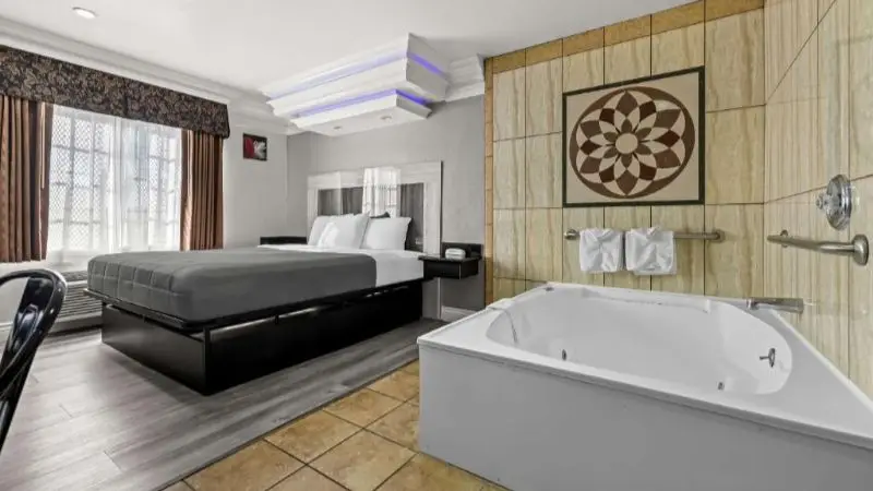In-room hot tub at Rodeway Inn Santa Ana - Garden Grove in Santa Ana, CA