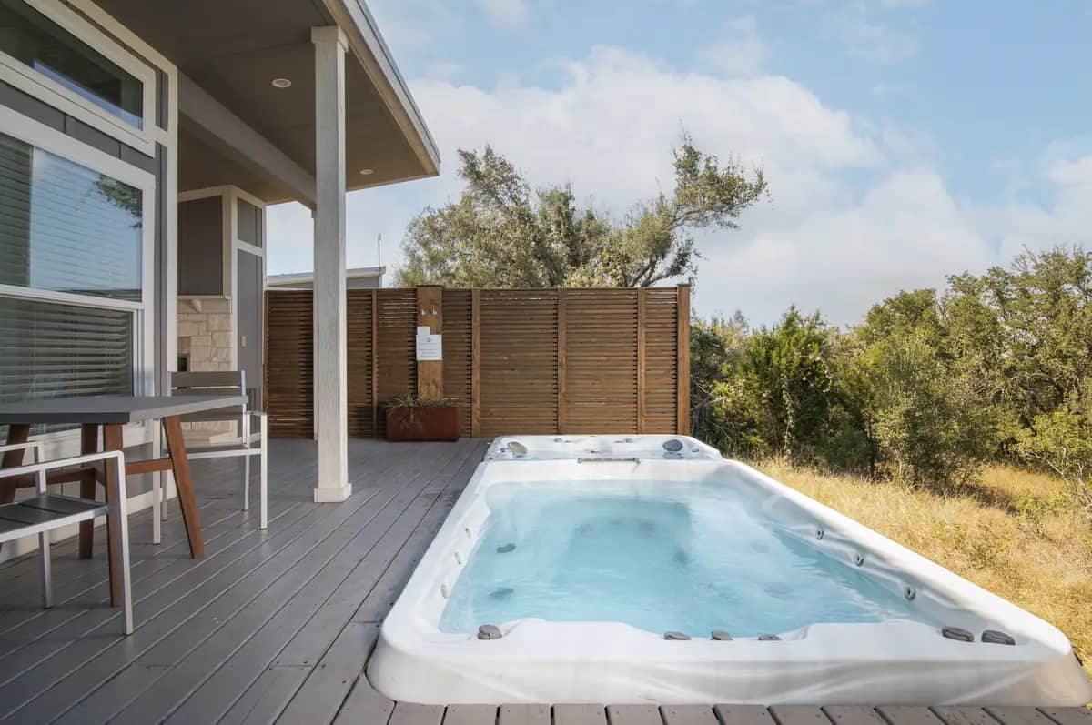 Sage Hill Inn & Spa Private outdoor hot tub