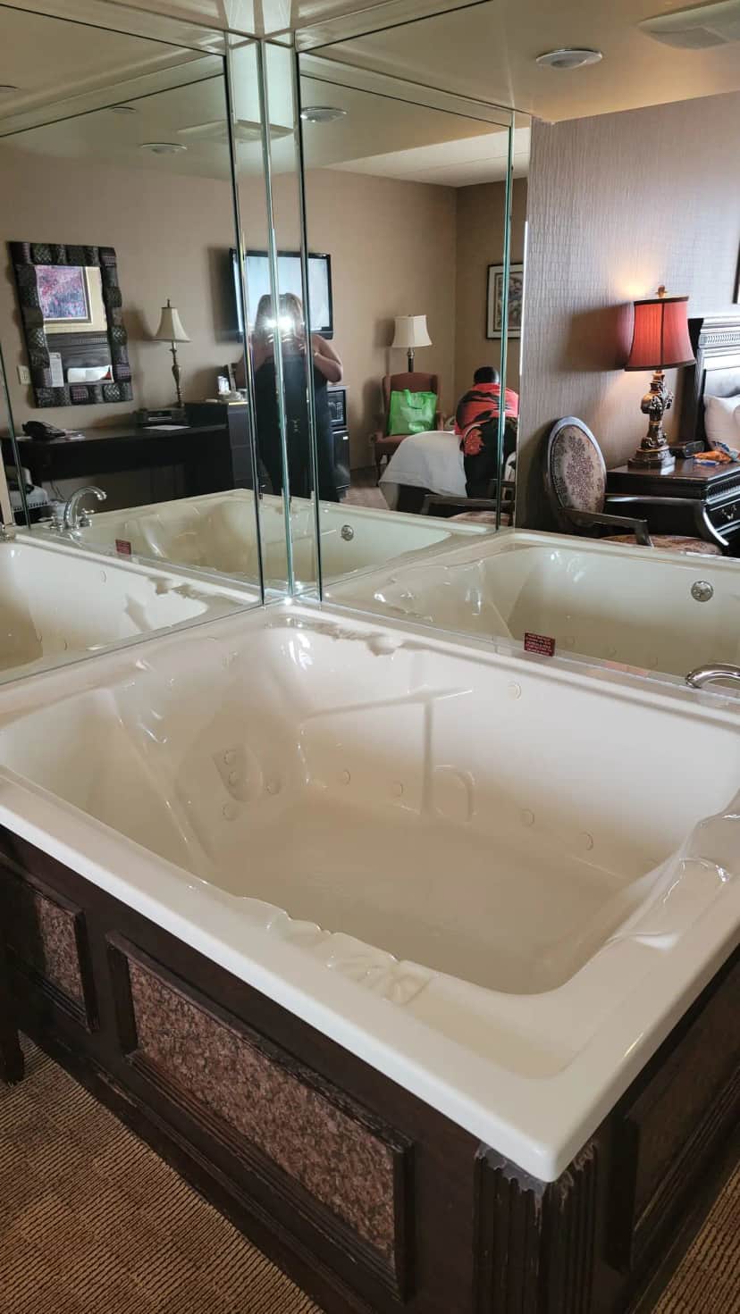 Private in-room jacuzzi at Salvatore's Grand Hotel