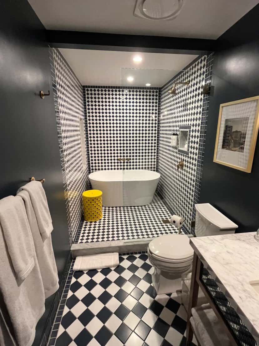 Deep soaking tub at Sands Hotel & Spa in Indian Wells, CA