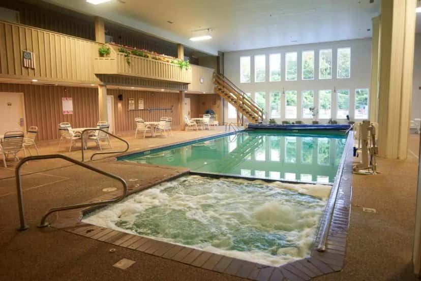 In-room hot tub at Sandwich Lodge & Resort in Sandwich, MA