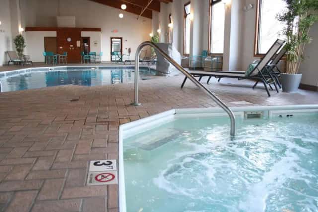 Private in-room hot tub at Schoenbrunn Inn