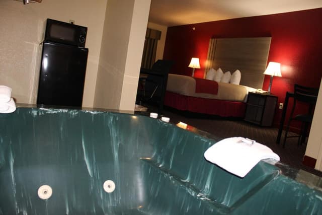 Private in-room hot tub
