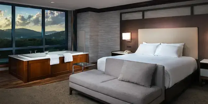 Private in-room jacuzzi at Seneca Allegany Resort & Casino