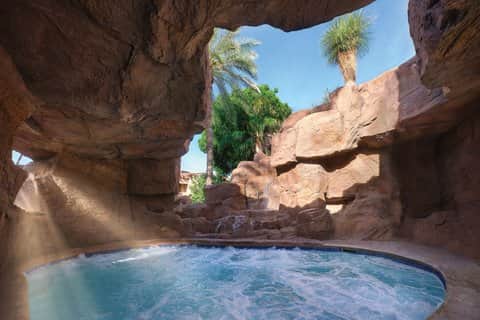 Private outdoor hot tub at Sheraton Desert Oasis Villas, Scottsdale