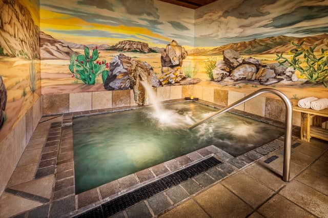 Shared indoor hot tub