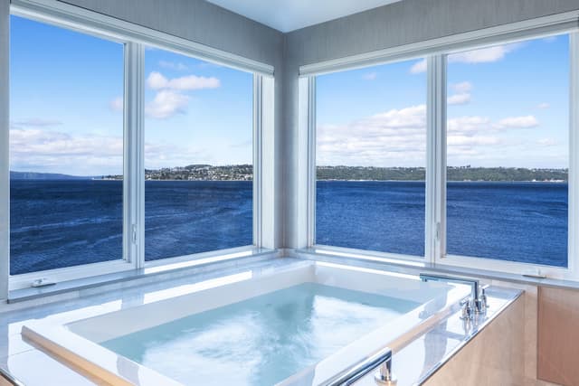 Private in-room hot tub