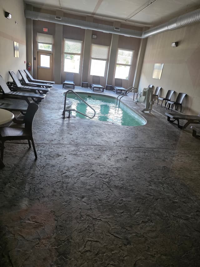 Shared indoor hot tub