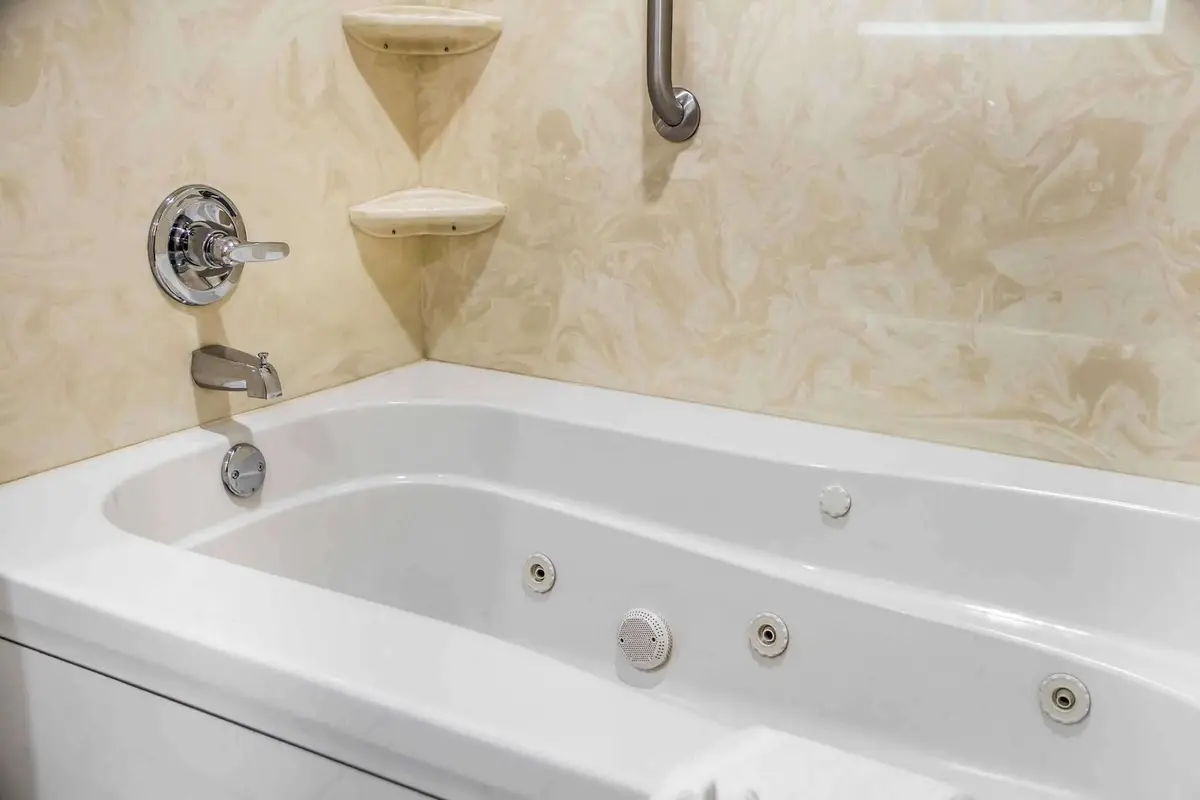 Private in-room jacuzzi tub at Sleep Inn & Suites Oklahoma City North
