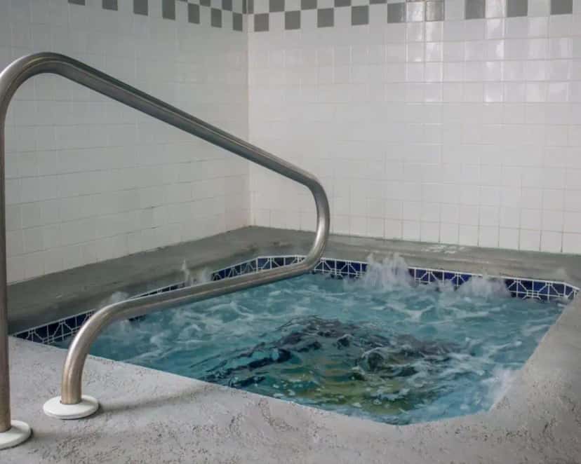 In-room hot tub at Sleep Inn in Sandusky, OH