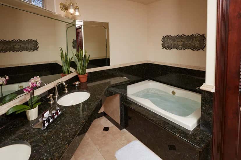 In-room hot tub at South Coast Winery Resort & Spa in Temecula, CA