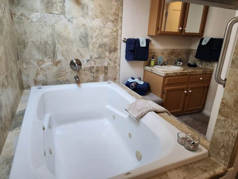 Private in-room jacuzzi at Starfish Point Condos