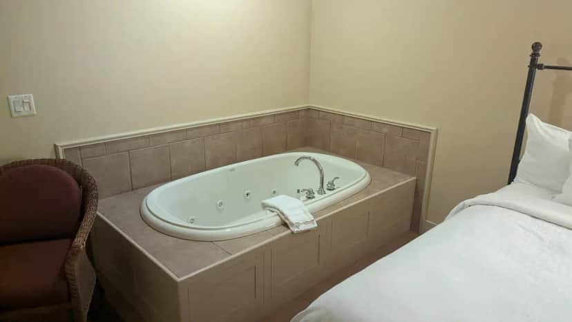 Private in-room jacuzzi tub at Stone Harbor Resort