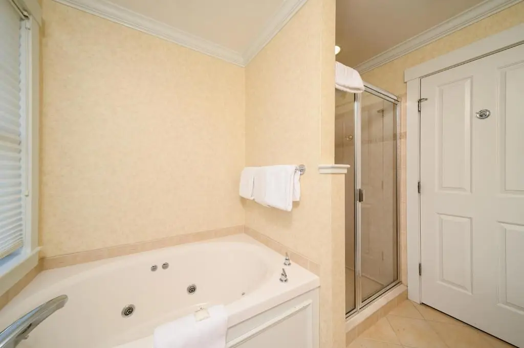 Private in-room jacuzzi tub in the Three-Bedroom Townhouse at Stoweflake Mountain Resort & Spa