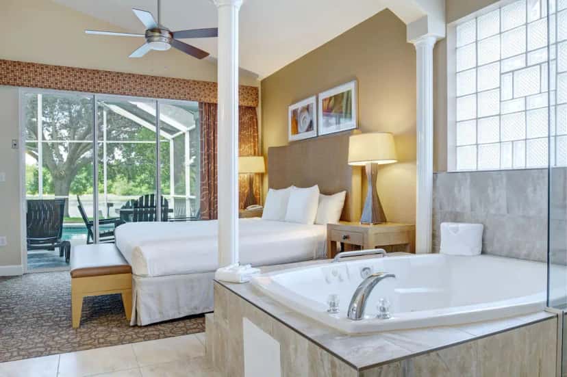 In-room hot tub at Summer Bay Orlando by Exploria Resorts in Clermont, FL