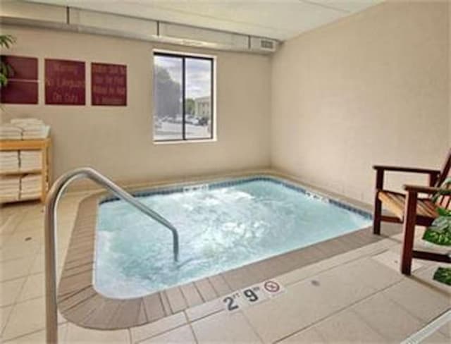 Shared indoor hot tub