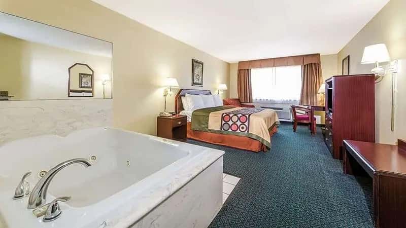 In-room hot tub at Super 8 by Wyndham Burleson Fort Worth Area in Burleson, TX