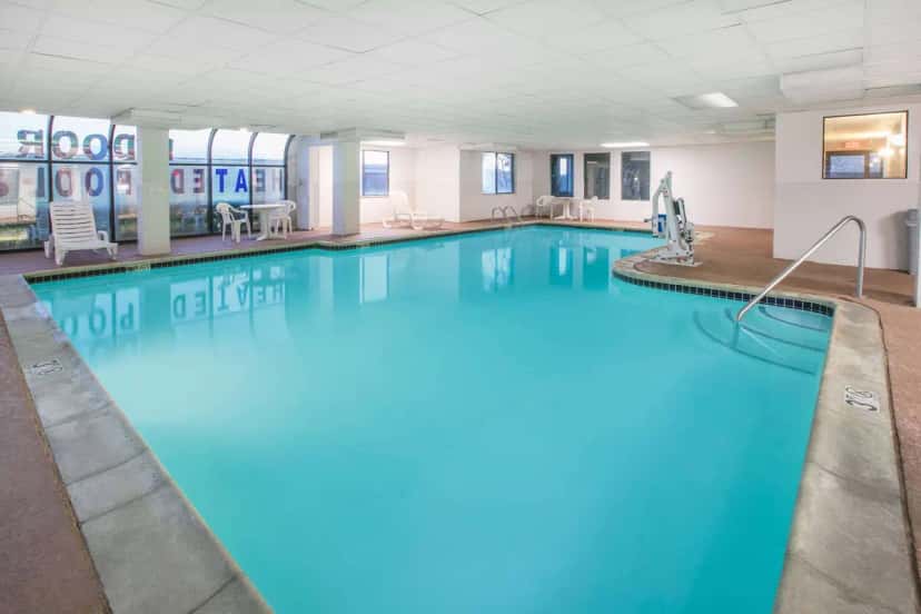 Shared indoor hot tub at Super 8 by Wyndham Garland North Dallas Area in Garland, TX