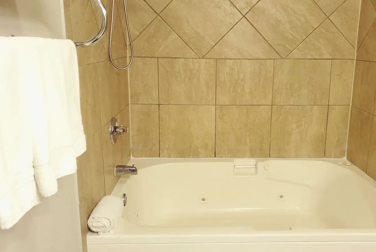 Private in-room jacuzzi tub at Super 8 by Wyndham High Point/Greensboro