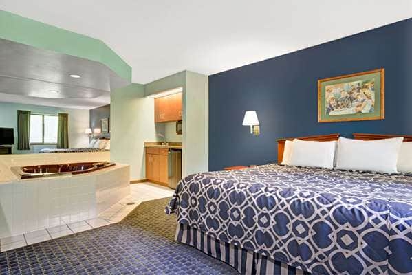 Private in-room jacuzzi at Super 8 by Wyndham Hudson