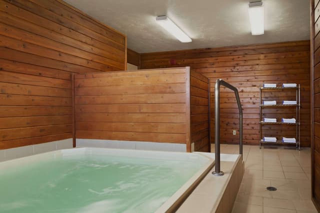Shared indoor hot tub