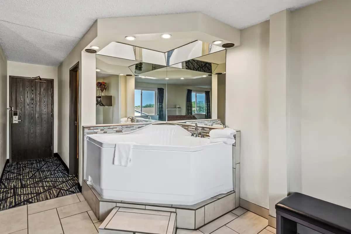 Private in-room jacuzzi at Super 8 by Wyndham Independence Kansas City