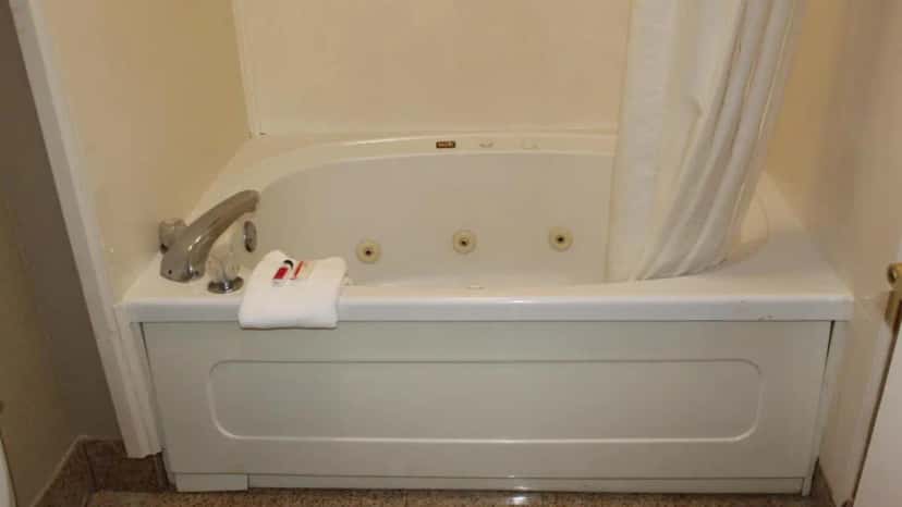 In-room jacuzzi tub at Super 8 by Wyndham Mobile/Tillmans Corner in Mobile, AL