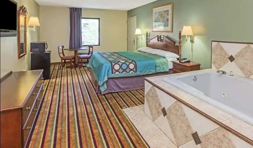 In-room hot tub at Super 8 by Wyndham Norcross/I-85 Atlanta in Norcross, GA