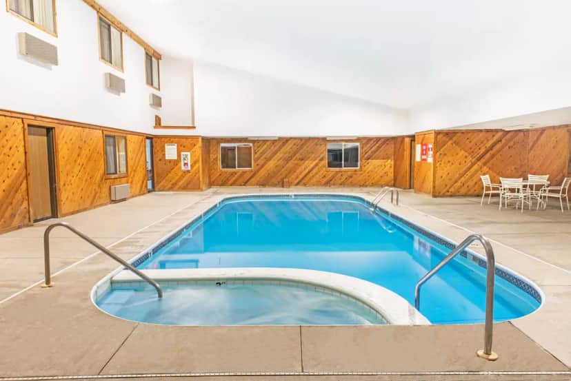 Shared outdoor hot tub at Super 8 by Wyndham Richfield Area