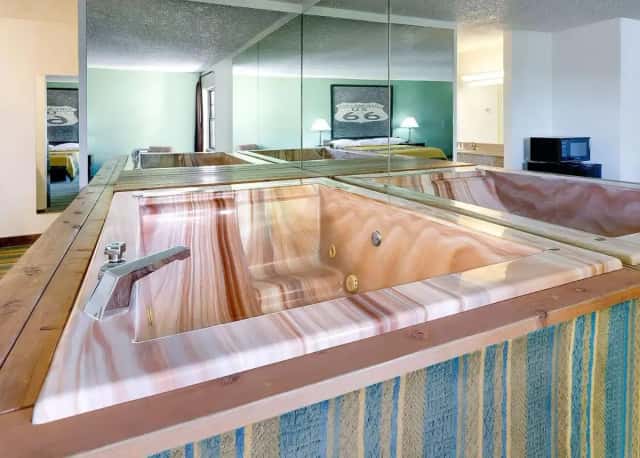 Private in-room hot tub at Super 8 by Wyndham Sapulpa/Tulsa Area