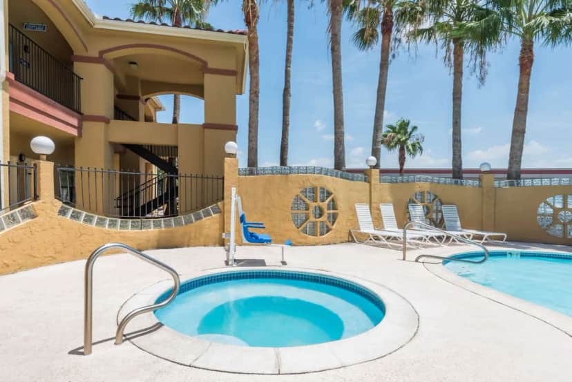 Shared outdoor hot tub at Super 8 by Wyndham Weslaco