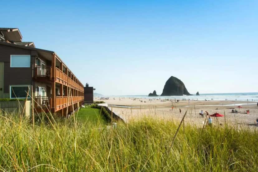 Deep soaking tub at Surfsand Resort in Cannon Beach, OR
