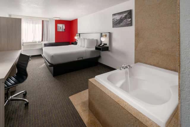 Private in-room hot tub